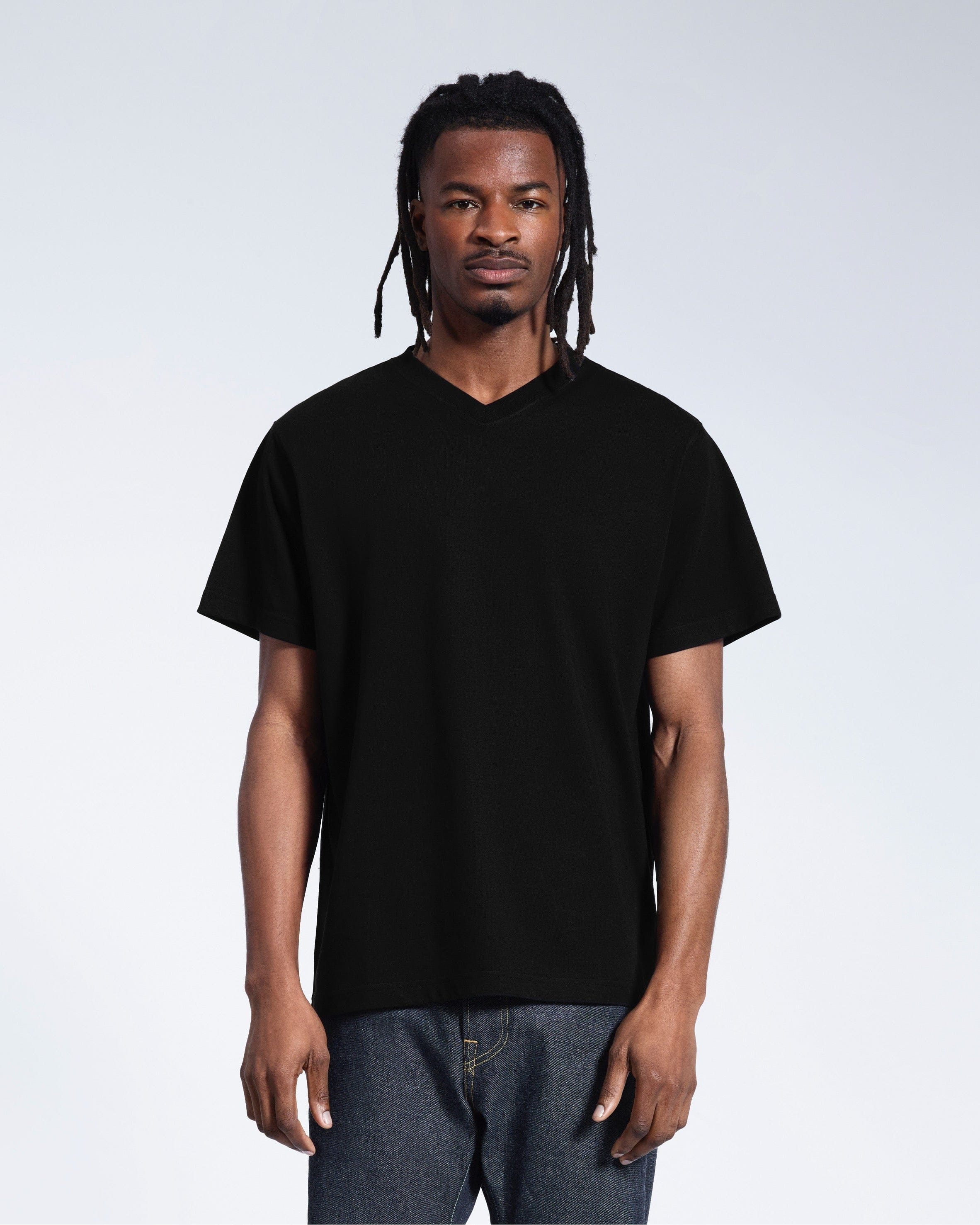 PLAINANDSIMPLE Oversized V-Neck T-Shirt