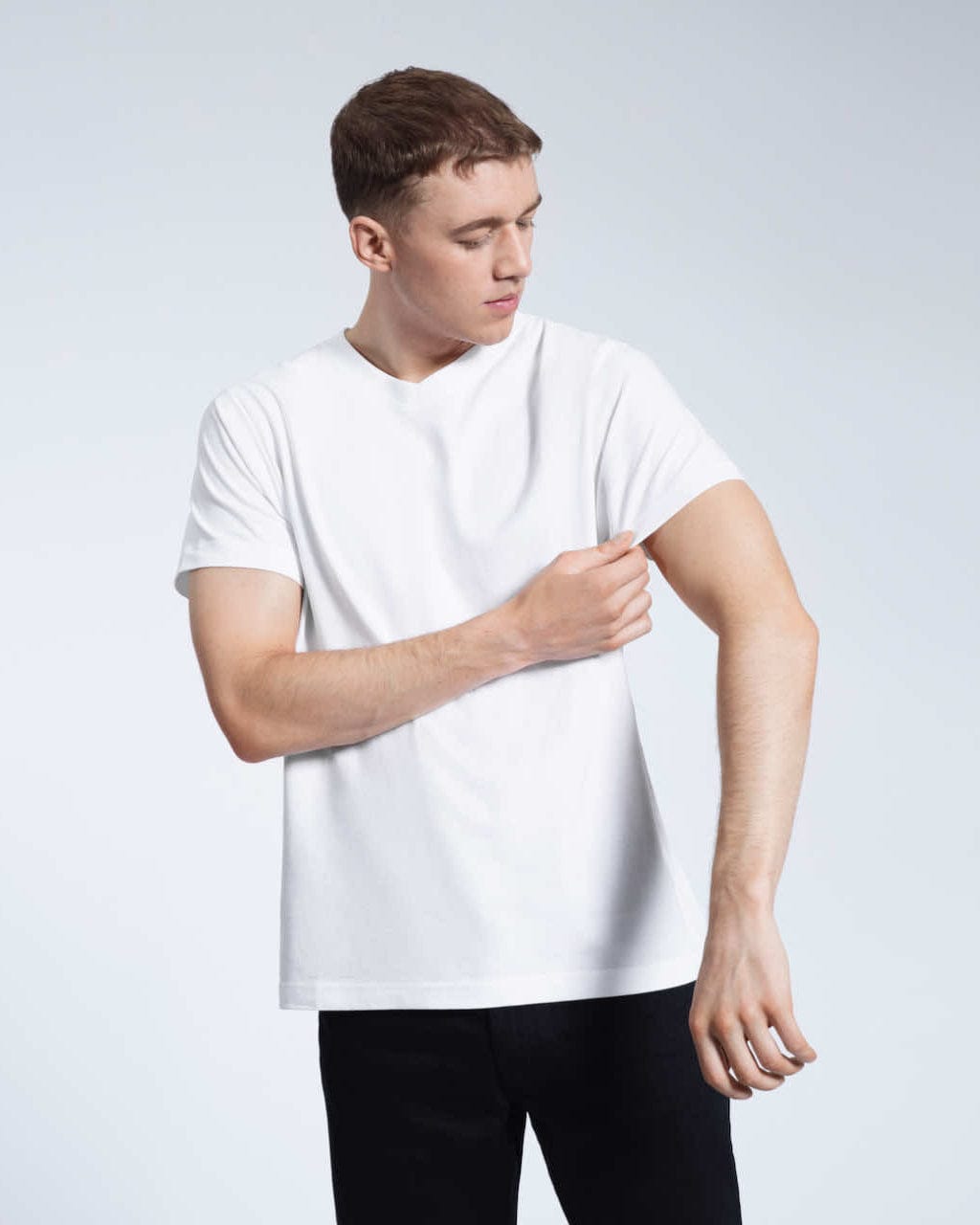 PLAINANDSIMPLE Oversized V-Neck T-Shirt