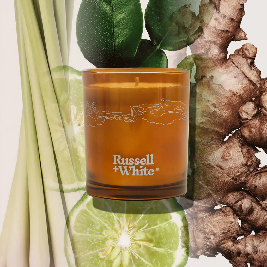 Russell + White Eastern Garden Scented Soy Candle