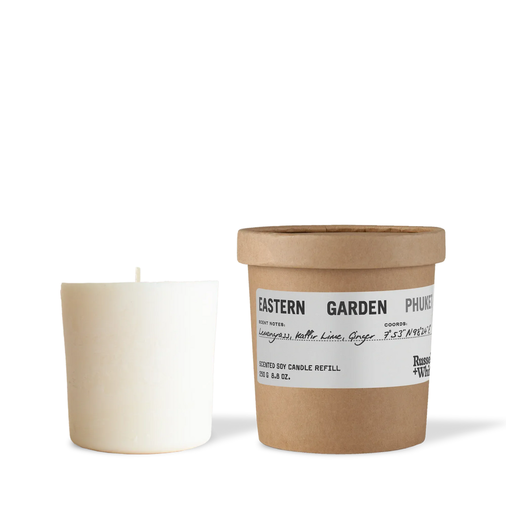 Russell + White Eastern Garden Scented Soy Candle Refill