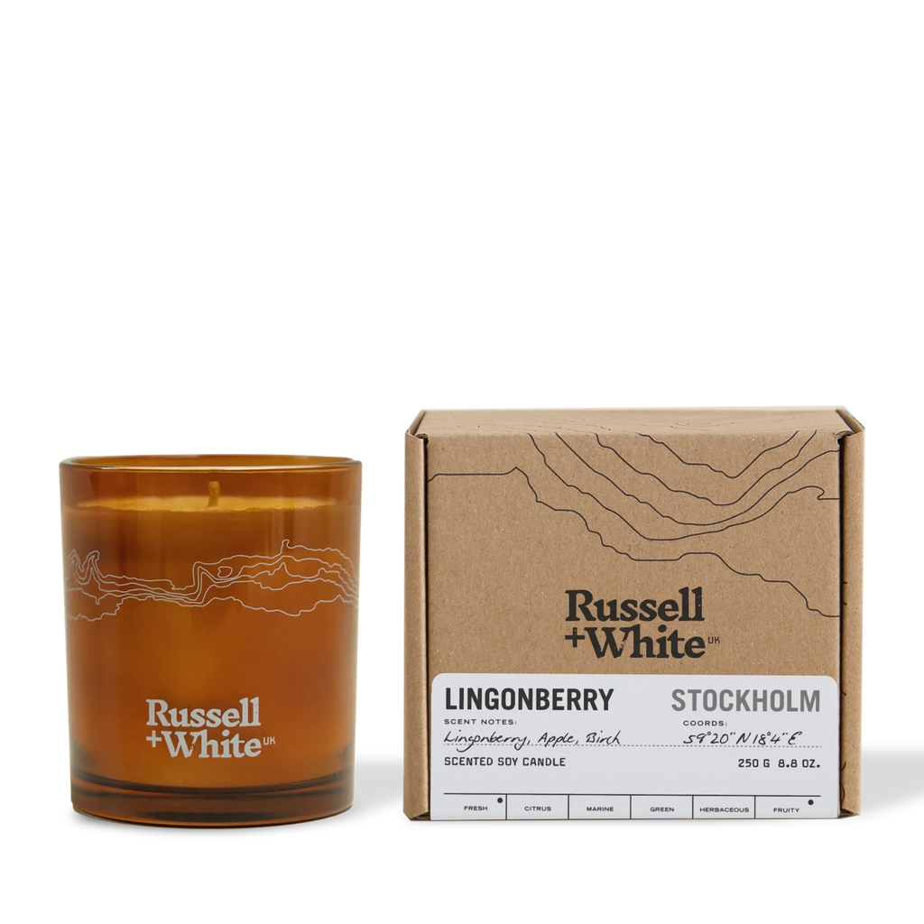 Russell + White Lingonberry Scented Soy Candle