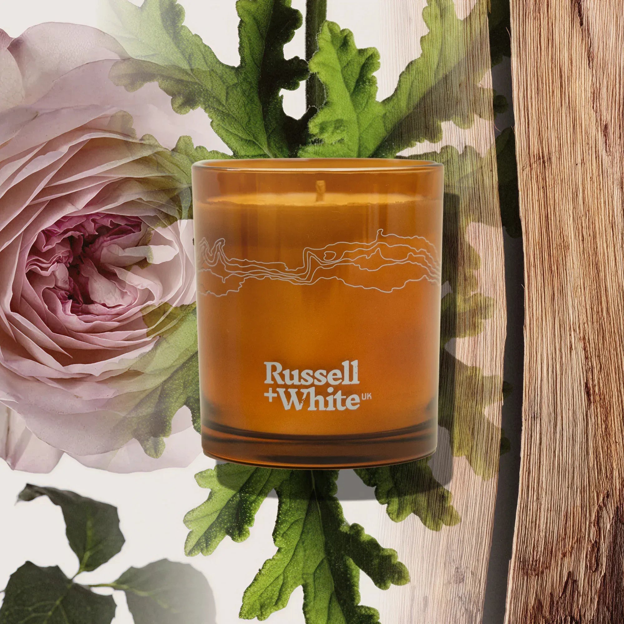 Russell + White Medina Rose Scented Soy Candle Refill