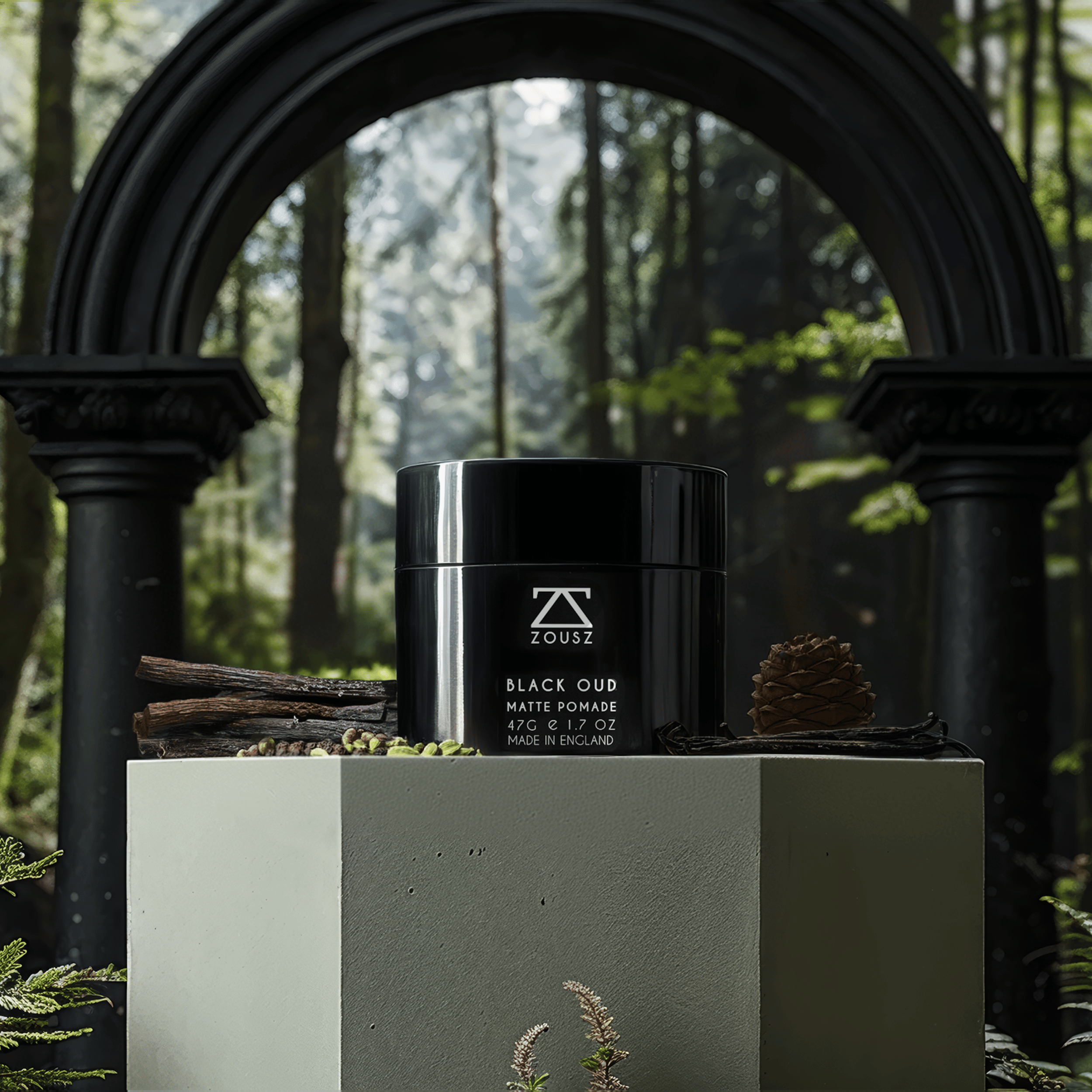 ZOUSZ Black Oud Matte Pomade